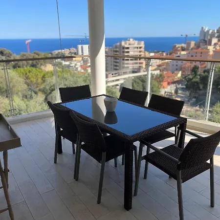 Grand 3 pièces avec terrasse vue mer tout confort Beausoleil Esterno foto